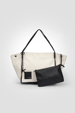 תיק יד Tote לנשים CHRISHELL בצבע אופוויט