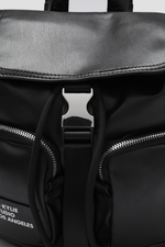 תיק גב דמוי עור לנשים JESSE בצבע שחור