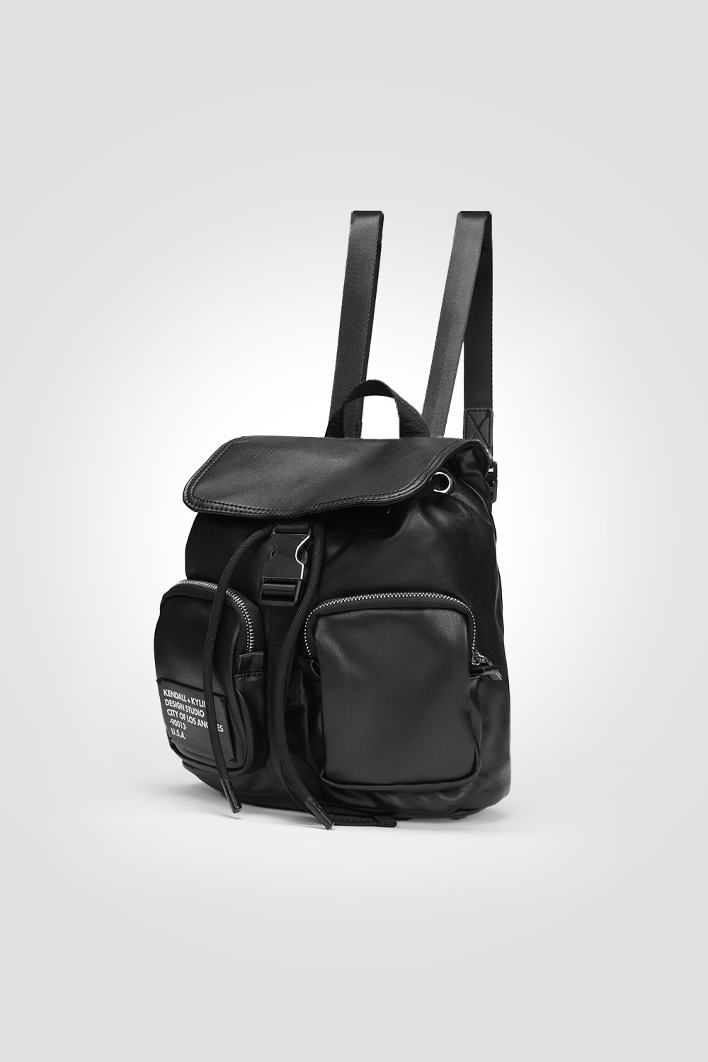 תיק גב דמוי עור לנשים JESSE בצבע שחור