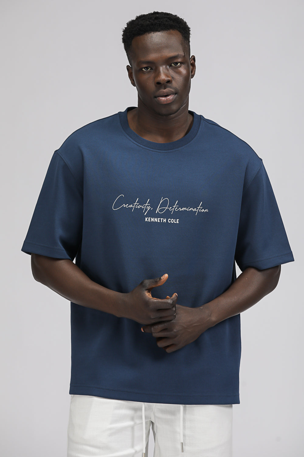 טישירט בגזרת אוברסייז עם הדפס | קנת קול