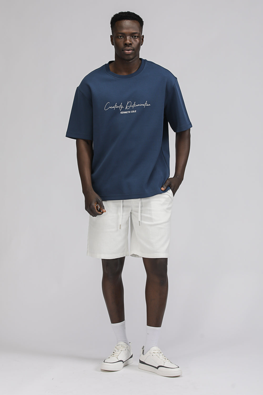 טישירט בגזרת אוברסייז עם הדפס | קנת קול