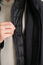 מעיל עם צווארון גבוה ושכבת פוך פנימית | קנת קול