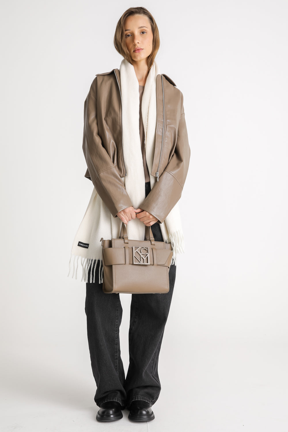 תיק כתף עם לוגו לנשים | קנת קול