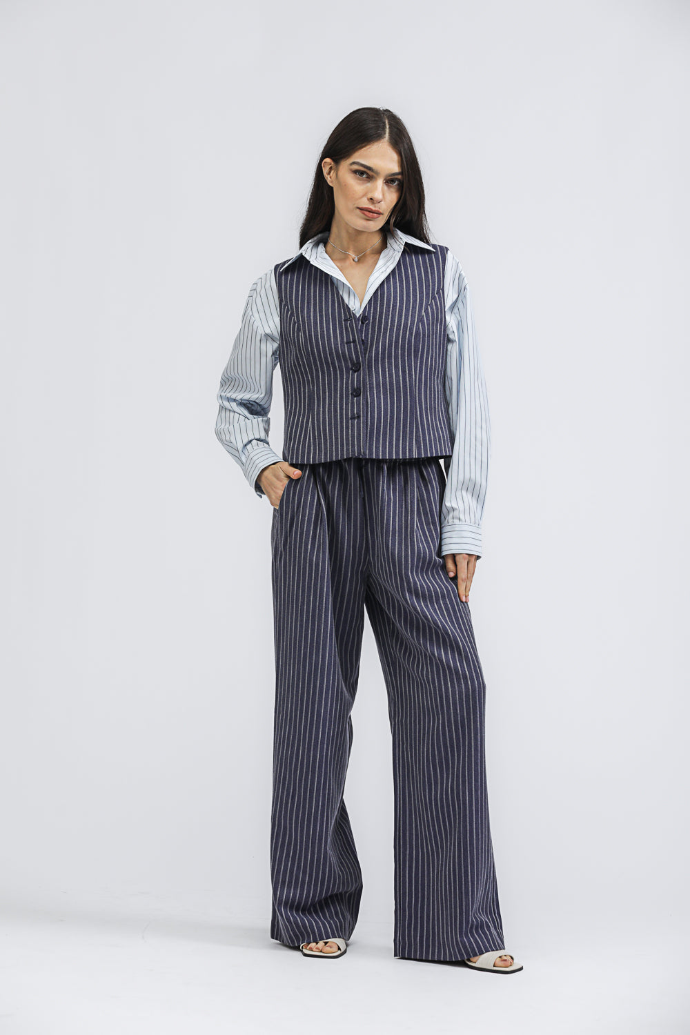 ווסט לנשים עם הדפס פסים | קנת קול