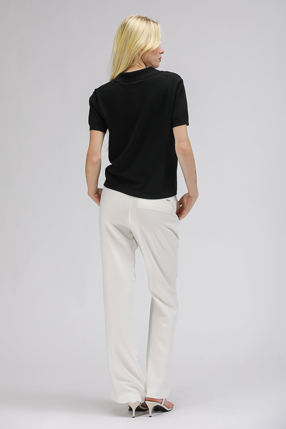 חולצת פולו קצרה סרוגה | קנת קול