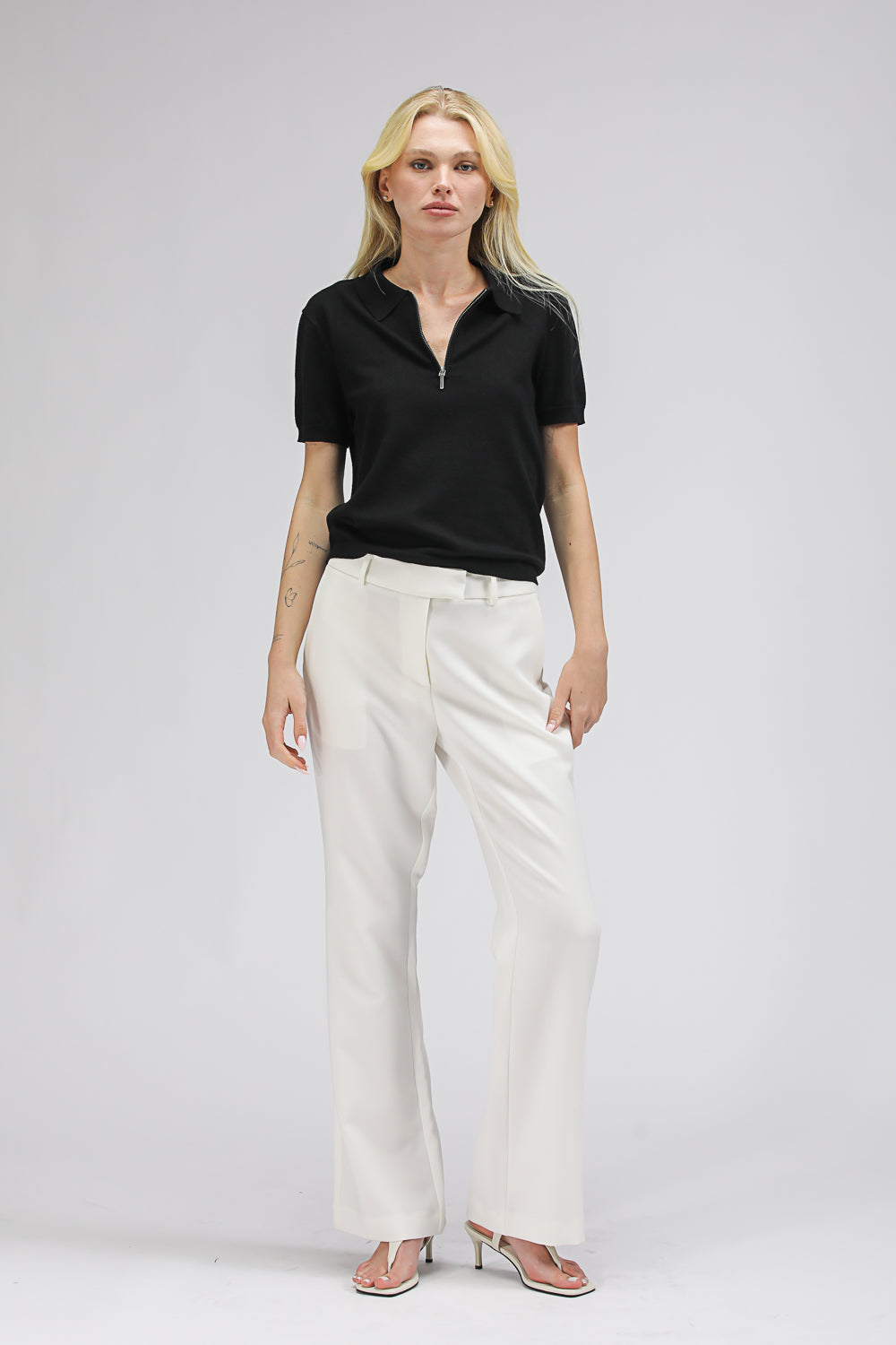 חולצת פולו קצרה סרוגה | קנת קול