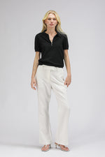 חולצת פולו קצרה סרוגה | קנת קול