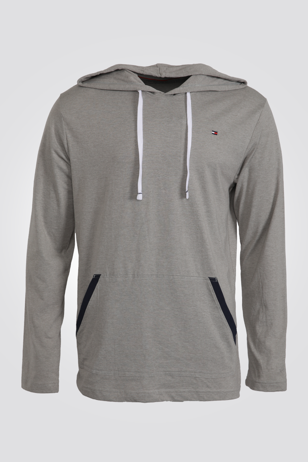 סווטשירט קפוצ'ון בצבע אפור