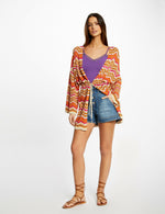 סריג ארוך בשילוב צבעים - MASHBIR//365