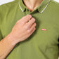 חולצת פולו בצבע ירוק  - 5