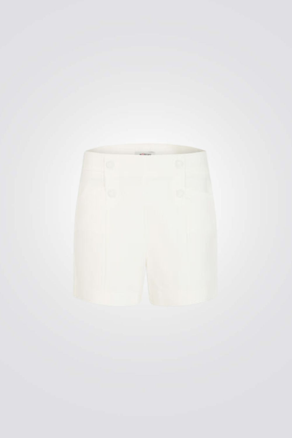 מכנסיים קצרים כפתורים דקורטיביים בצבע אופווייט