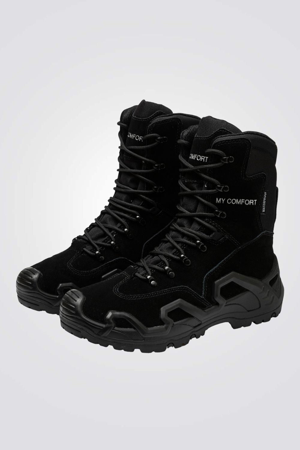 נעליים טקטיות גבוהות בצבע שחור