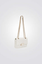 תיק צד קטן GWYN בצבע שמנת