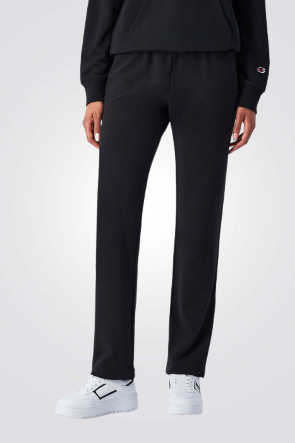 מכנסי טרנינג ארוכים בצבע שחור