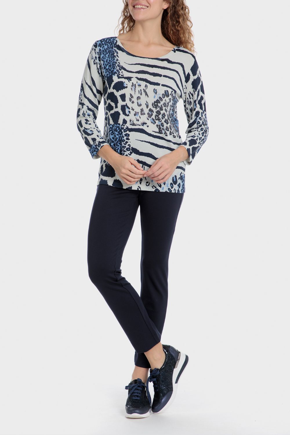 מכנסי טייץ ארוכים  בצבע נייבי