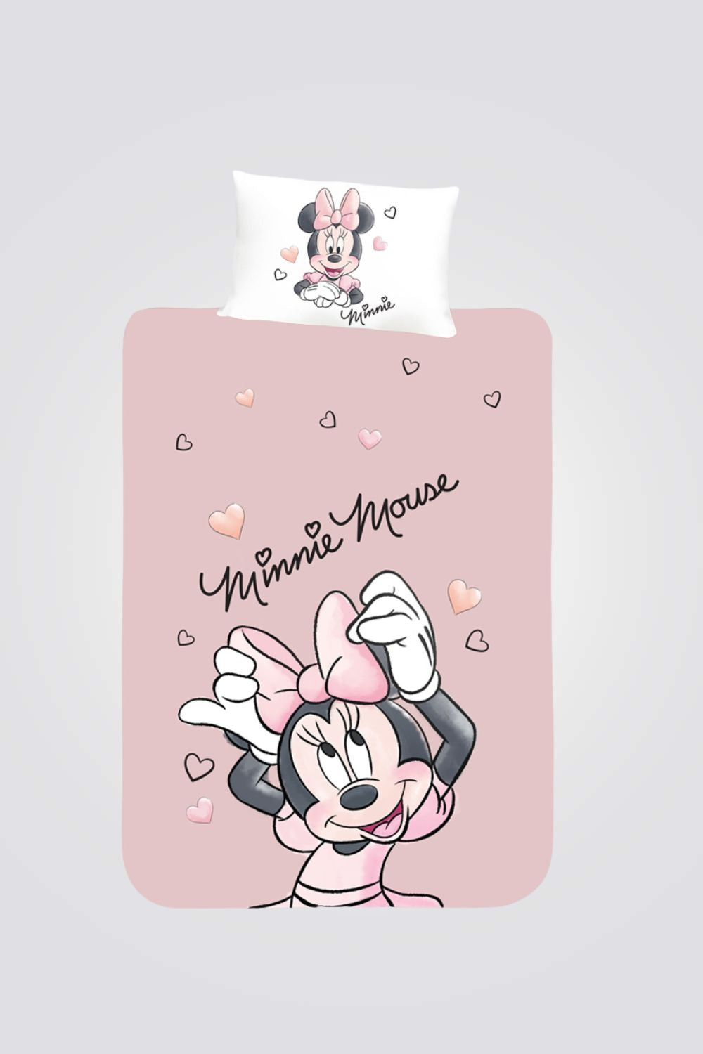 סט מצעים יחיד לילדים 90/200 ס"מ MINNIE BOW | רד צ'ילי