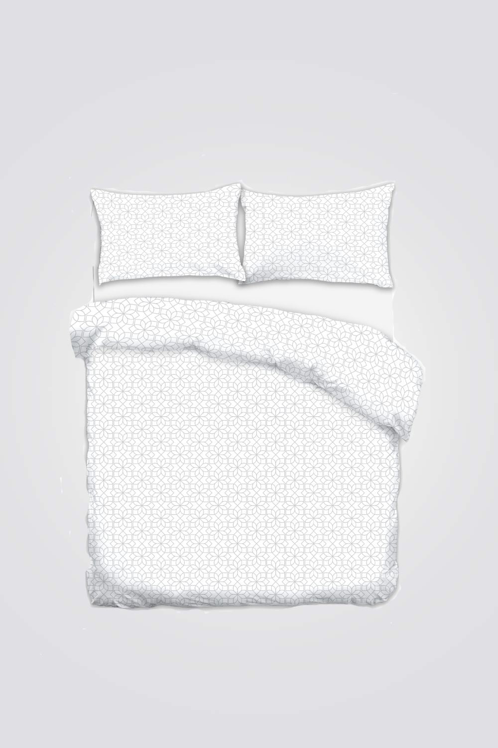 סט מצעים זוגי כותנה 160/200 ס"מ דגם רביד | פרייבט קולקשיין 