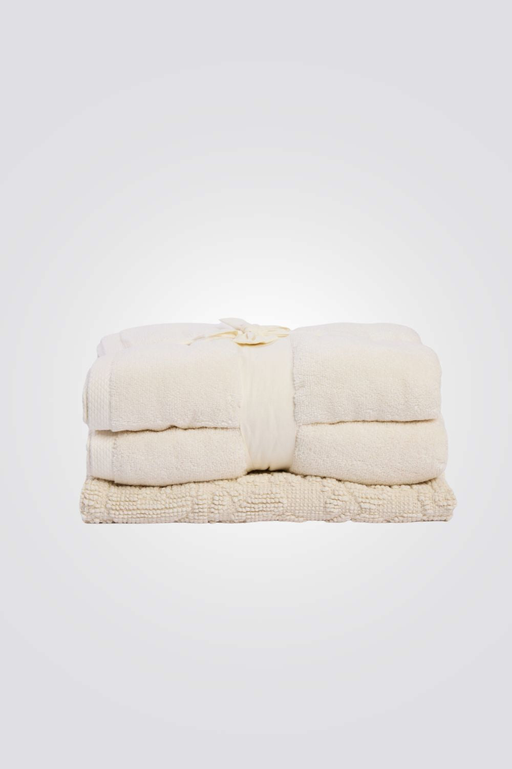 סט 2 מגבות רחצה ושטיחון אמבטיה | לאורה אשלי