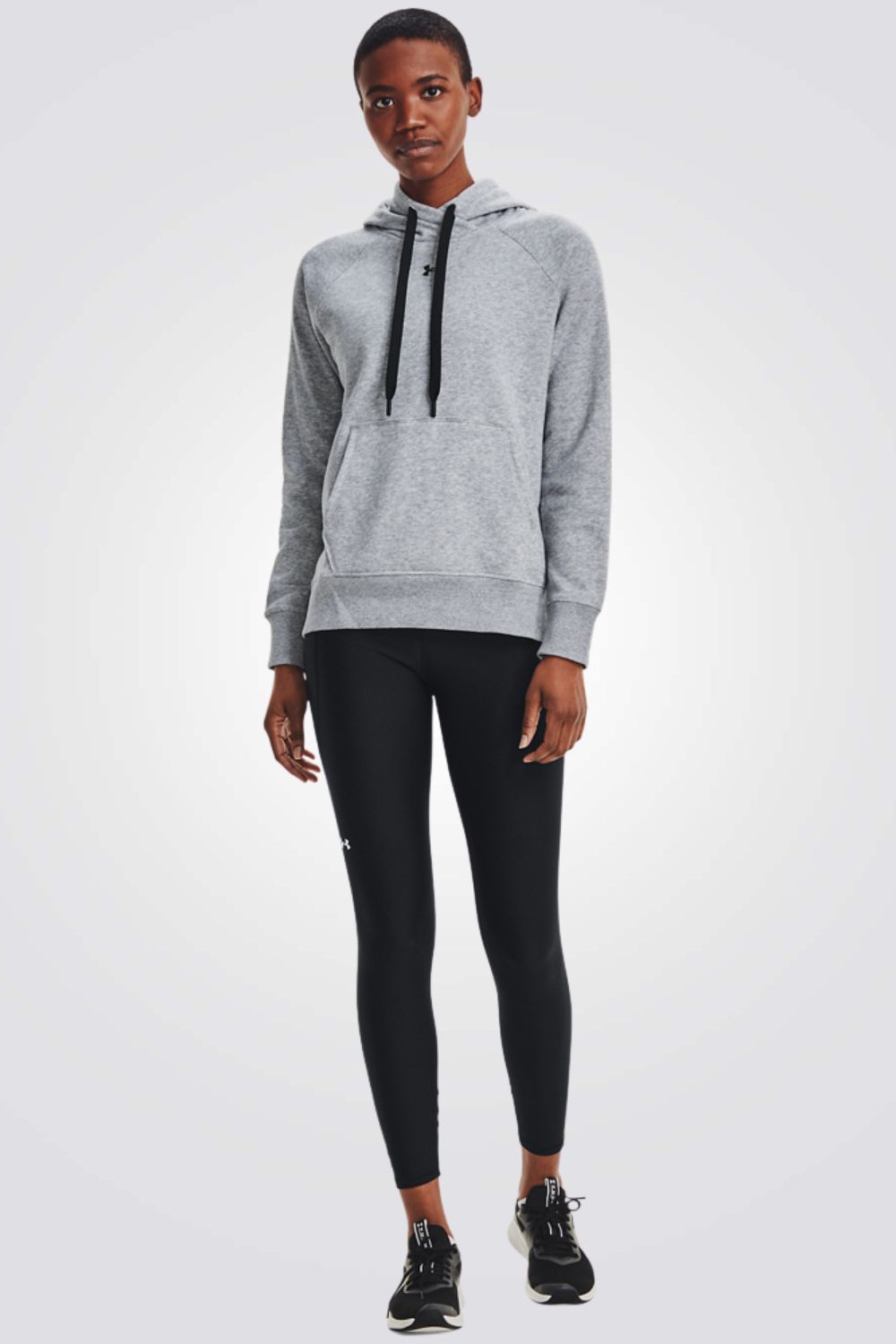 סווטשירט קפוצ'ון Rival Fleece בצבע אפור 