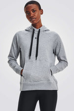 סווטשירט קפוצ'ון Rival Fleece בצבע אפור 