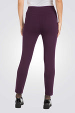 מכנסיים קרופ בסגנון טייץ בצבע סגול