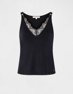 גופיית תחרה בצבע נייבי - MASHBIR//365