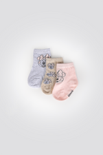 מארז שלושה זוגות גרביים מיני | דלתא