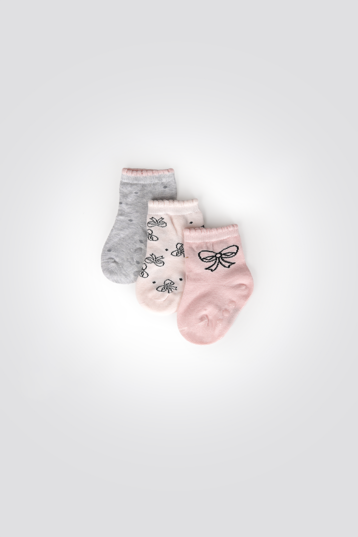 מארז שלושה זוגות גרביים פפיון | דלתא