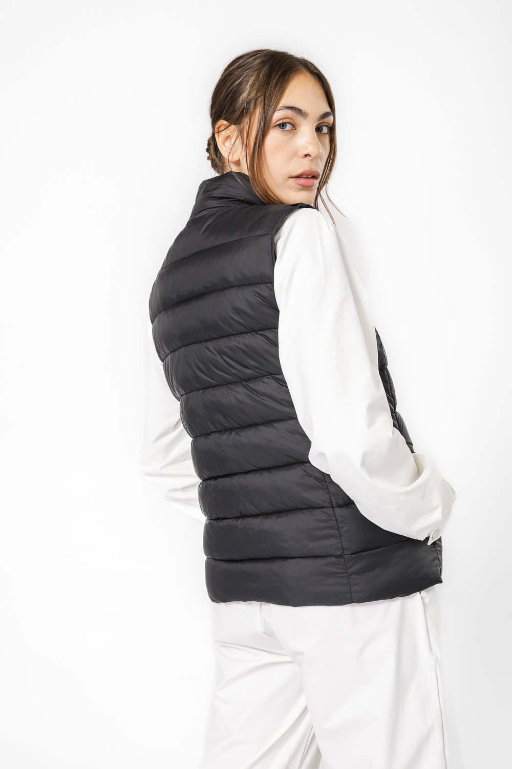 ווסט מרופד עם צווארון גבוה | קנת קול