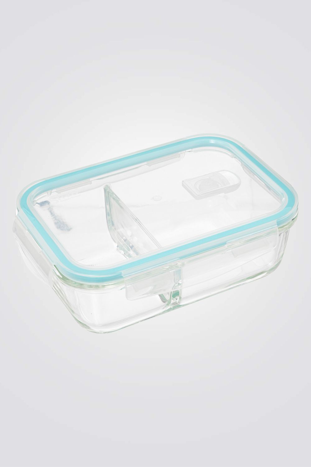 קופסת אחסון מחולקת זכוכית 0.1L 