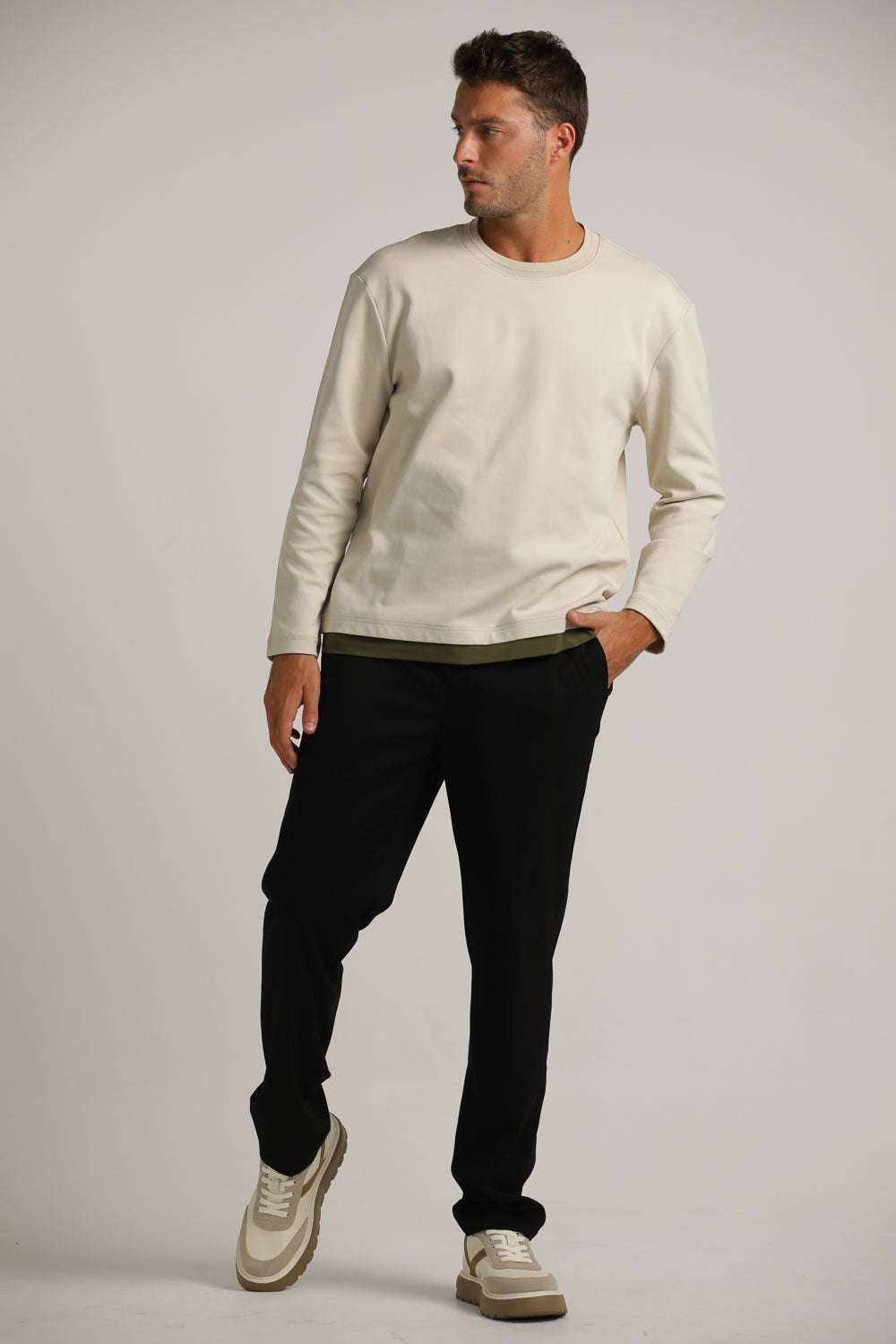 מכנסי פורמלי סלים אלסטי | קנת קול