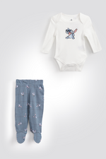 סט פיג'מה ארוכה סטיץ' | דלתא