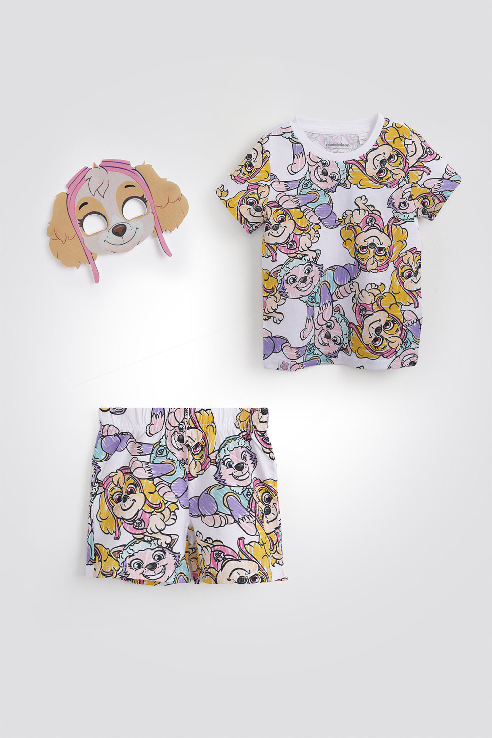 סט פיג'מה קצרה עם מסכה מפרץ ההרפתקאות | דלתא