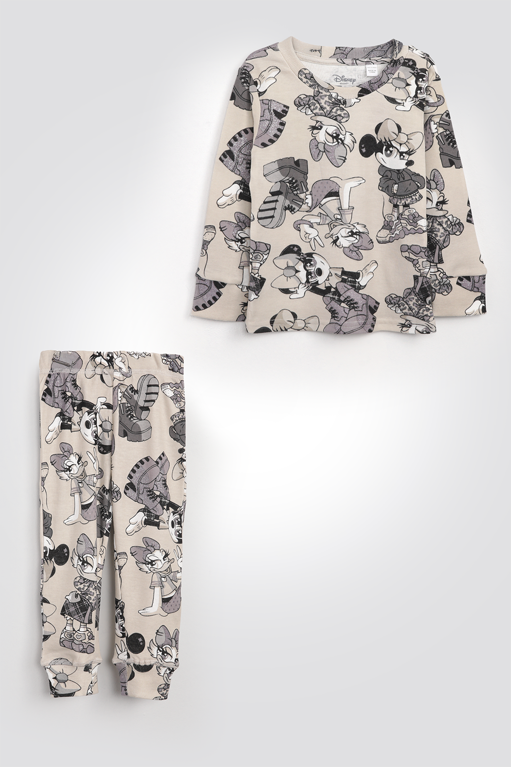 סט פיג'מה ארוכה מיני ודיזיי | דלתא