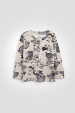 סט פיג'מה ארוכה מיני ודיזיי | דלתא