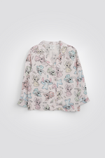 סט פיג'מה מכופתרת דקה סטיץ' ואנג'ל | דלתא