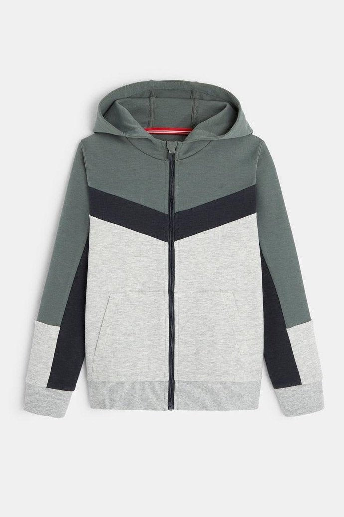 ג'קט קפוצ'ון גווני אפור לילדים