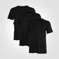 מארז 3 חולצות בייסיק צווארון V בצבע שחור - 5