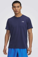 טישירט קצרה לגברים בצבע כחול נייבי