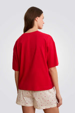 חולצת פיג'מה שרוולים קצרים LETTERA לנשים | איתם