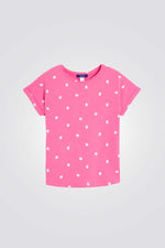 טישירט לילדות עם הדפס 