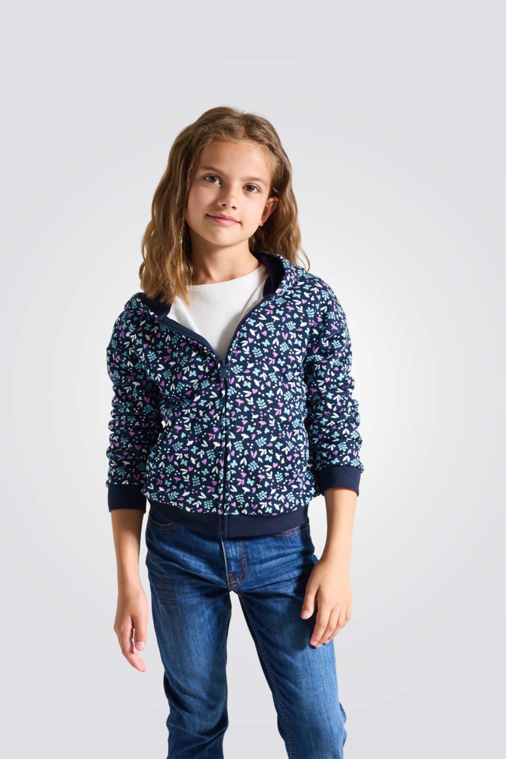 קפוצ'ון עם הדפס פרחוני | אוקיידי