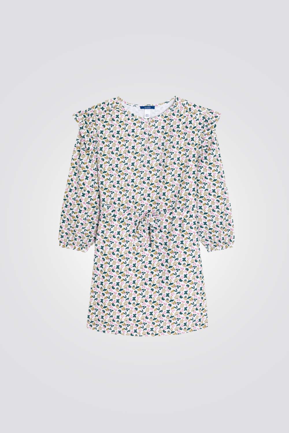 שמלה לילדות עם הדפס פרחוני | אוקאיידי