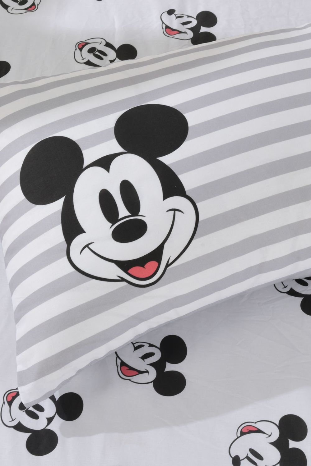 סט מצעים מיטה וחצי 120/200 ס"מ MICKEY grey | דיסני
