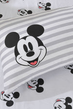 סט מצעים מיטה וחצי 120/200 ס"מ MICKEY grey | דיסני