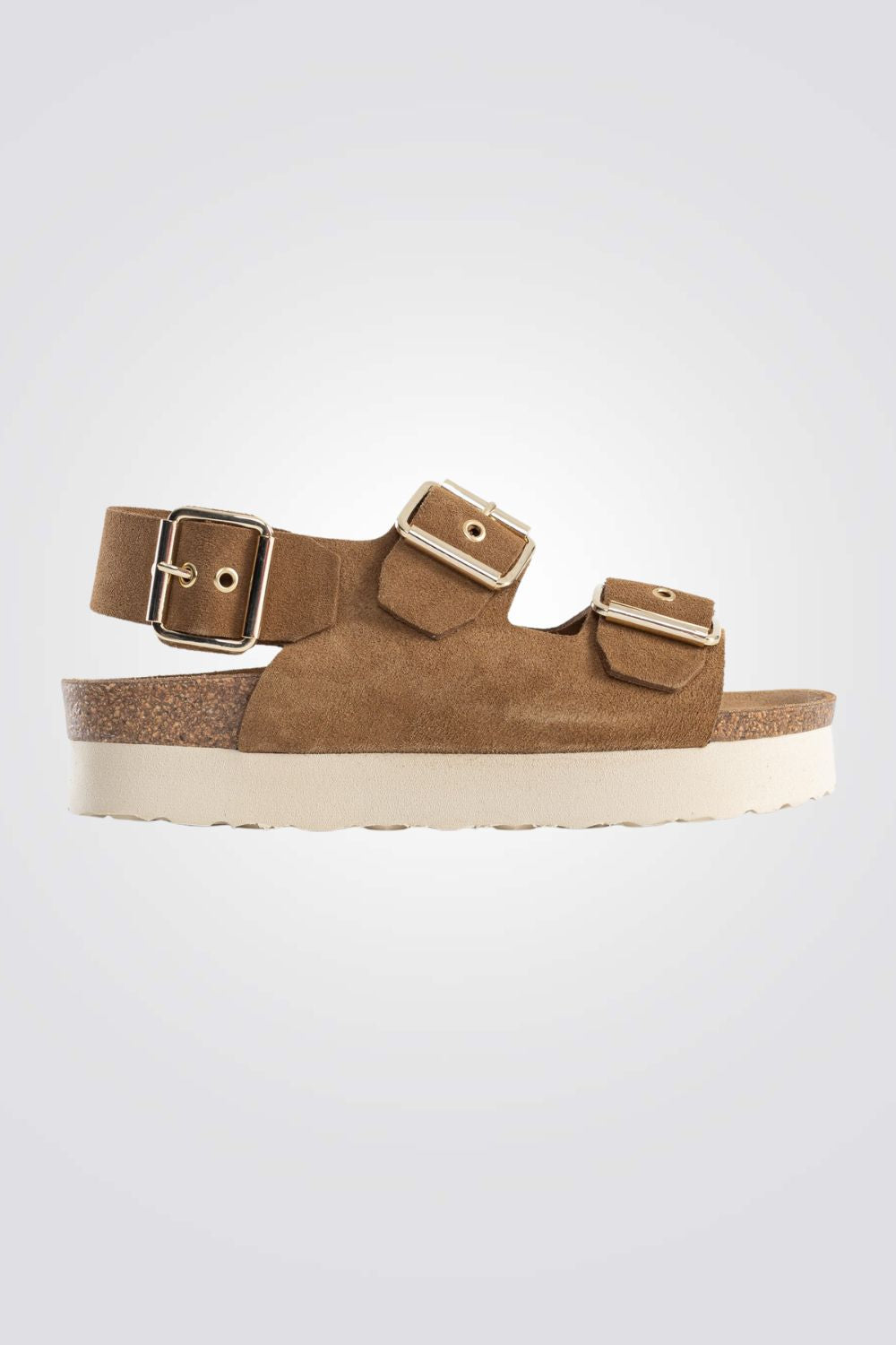 סנדלי זמש לנשים ROSA בצבע קאמל