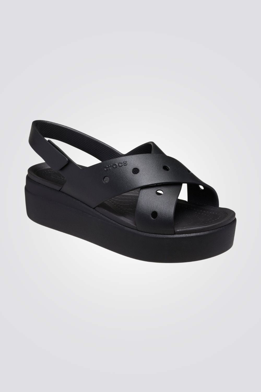 סנדלי פלטפורמה רצועות מוצלבות לנשים Brooklyn 4U Cross Strap Sandal | קרוקס