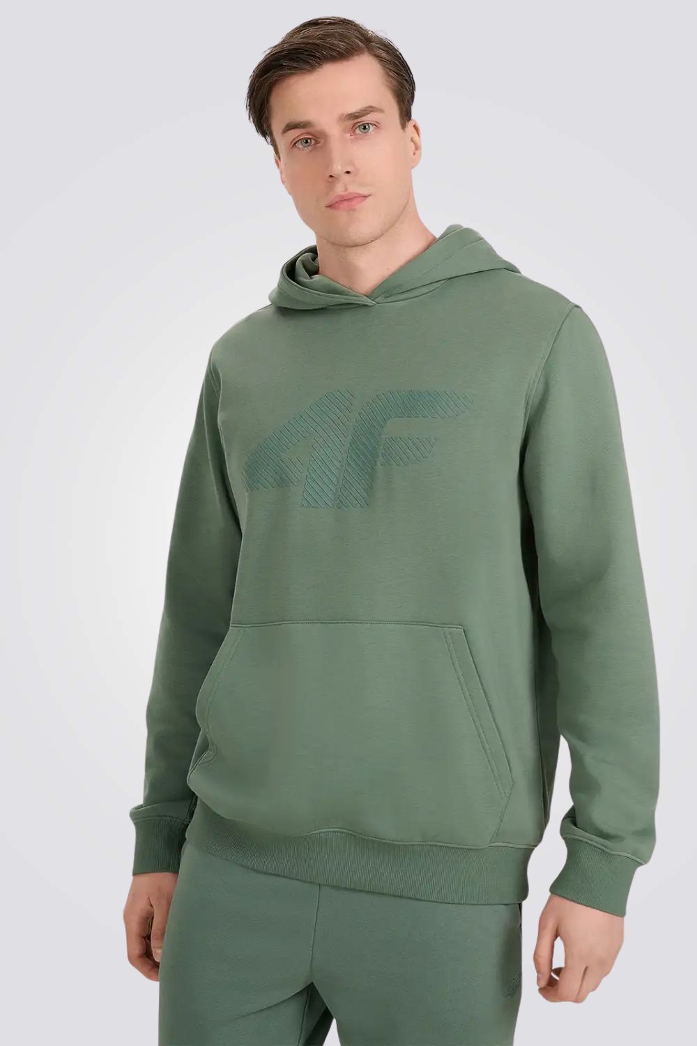 סווטשירט עם קפוצ'ון לגברים | 4F 