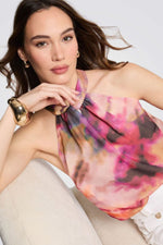 חולצה ללא שרוולים הדפס אבסטרקטי