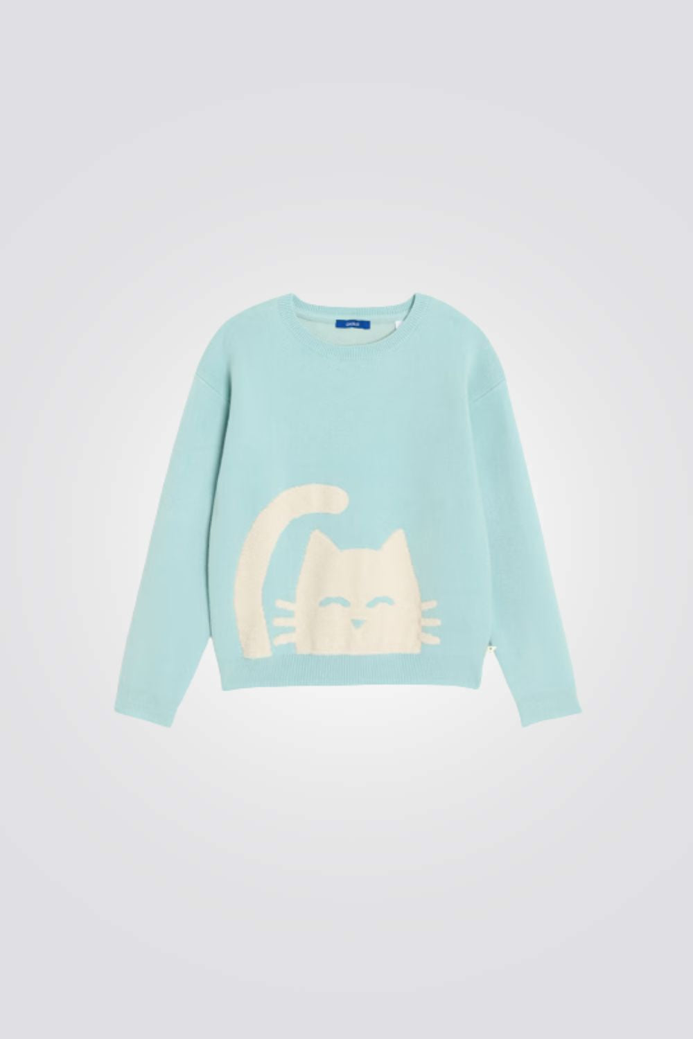 סוודר לילדות עם הדפס חתול | אוקיידי 